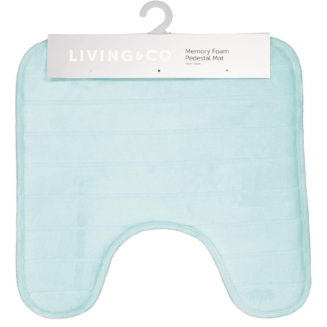 Living & Co Bath Mat Anti Bacterial White 43cm x 90cm White