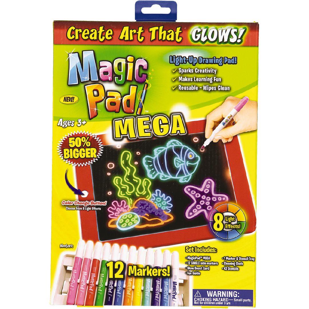 Magic Pad Create Art That Glows Neon Light Up Drawing Pad