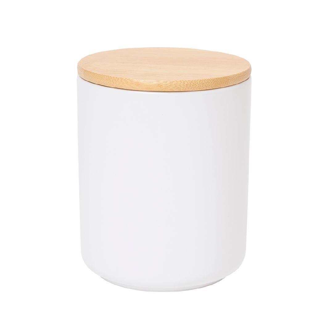 Living Co Ceramic Canister With Bamboo Lid Cream 13cm Warehouse   W2425988 30 