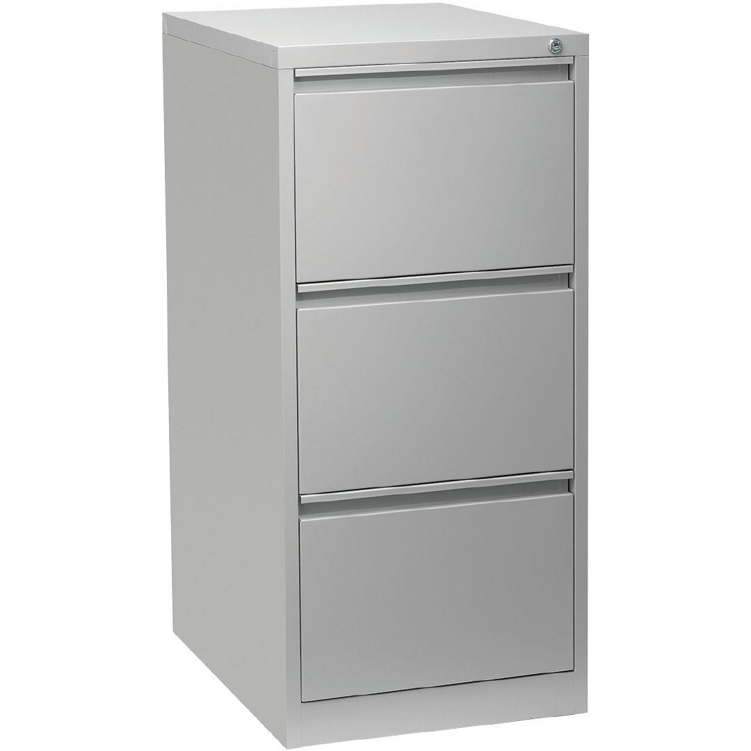 Precision Firstline Drawer Vertical Filing Cabinet Silver Grey