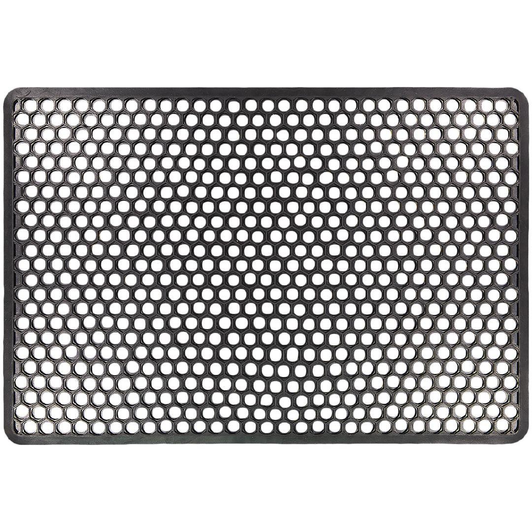 Living & Co Rubber Door Mat Black | Warehouse Stationery, NZ