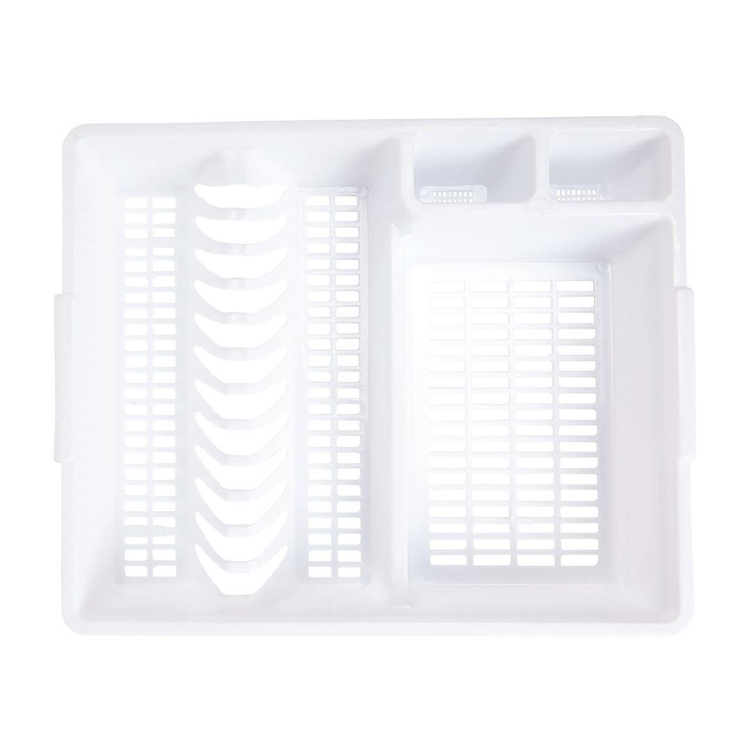 Living & Co Plastic Dish Drainer White One Size | Warehouse Stationery, NZ