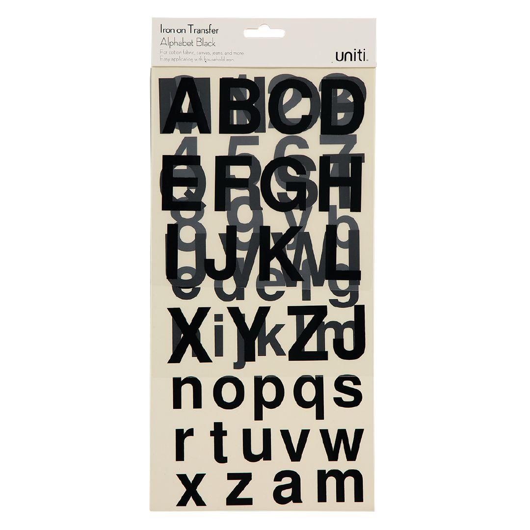 Iron-On Lettering Transfers